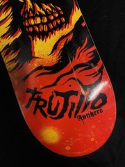 RARE Vintage Anti Hero Tony TNT Trujillo Horned Skull 2006 Skateboard Deck