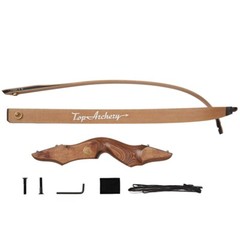 60» 30-50lbs Archery Recurve Bow Wooden Bow & 12pcs Arrows For Target Hunting
