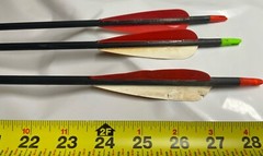9-Mixed Used Carbon Shafts-28” Some Need Fletchings & Inserts See Pics
