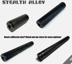 STEALTH ALLOY 9 Muzzle Brake for 1/2×28 GBB With Tan Heat Cover