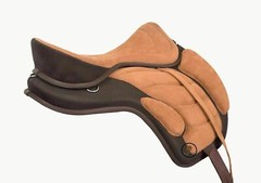 Freemax English Horse Saddle Adjustable Treeless Synthetic Padded In 10to19Sizes