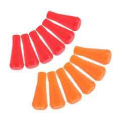 12Pcs Assorted Color Rubber Arrowheads Blunt Tips for Archery Practice