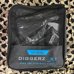 NEW HK Army Diggerz Paintball Cleats – Black/Black – 10