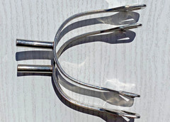 Herm Sprenger 40 mm Long Neck Spurs w/ Balkenhol Fastening Dressage Equestrian