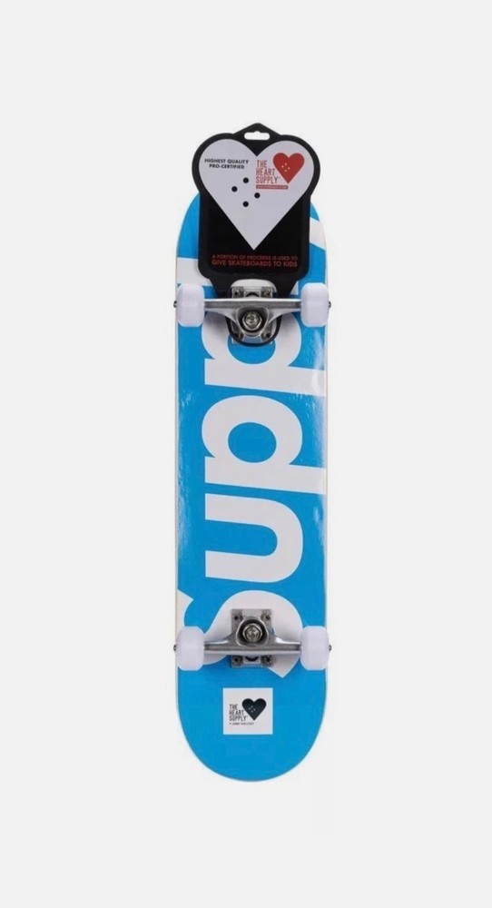The Heart Supply Kids Teens Adults Skateboard Beginner Bright Blue