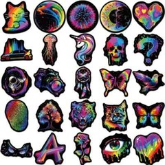 50 Cool Rainbow Graffiti Stickers for Laptop/Water Bottle/Phone Case