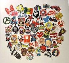 Lot 55 Random Vinyl Laptop Skateboard Stickers