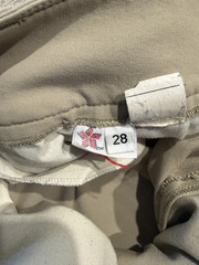 Tailored sportsman mid rise side zip 28
