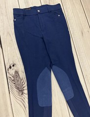 Ariat Heritage Knee Patch Riding Breeches Kids Youth 16R Unisex Navy Blue NWT