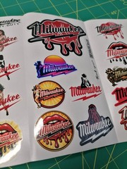Milwaukee Hard Hat & Toolbox Sticker Pack – 30+ Waterproof Vinyl Stickers