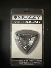 Muzzy Trocar 100gr 3-Blade Fixed Broadheads Archery Hunting – 5 Pack NEW