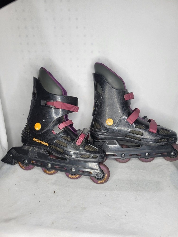 Rollerblade AstroBlade Adult Size 10 InLine Skates Astro Blade Black Purple