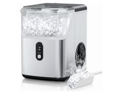 “ERIVESS Nugget Ice Maker Countertop, 33lbs /24H, Self-Cleaning Pebble Ice Machi