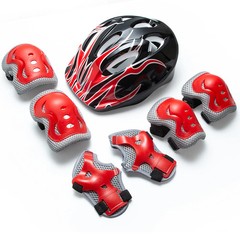 Kids Safety Helmet & Protective Gear Set for 3-10 Years Old, Adjustable Bike