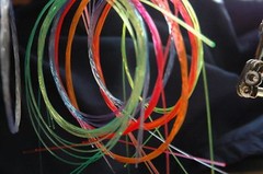 5 FEET of Fiber! 1 Foot each red, yellow, green, blue, orange for Archery