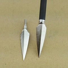 12Pcs Carbon Steel Arrowheads 150 Grain Broadheads Archery Hunting Target Arrows