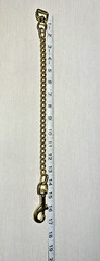 Rare 17” Miniature Donkey/Horse Show Lead Chain –Brass Plated w/ 3mm Small Links