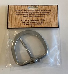 Walsall SH103 2 1/2” SS Dee Shaped Flat Cinch Buckle Stainless Leathercraft Tack