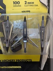 NAP Killzone Mechanical Broadhead 2 Blades 100 Grains 2” Cutting Diameter 3 Pack