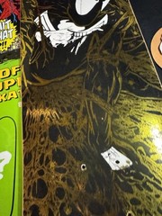 SUPER RARE Spiderman Gold Holofoil Black Suit HUF Skateboard Deck Marvel Comics