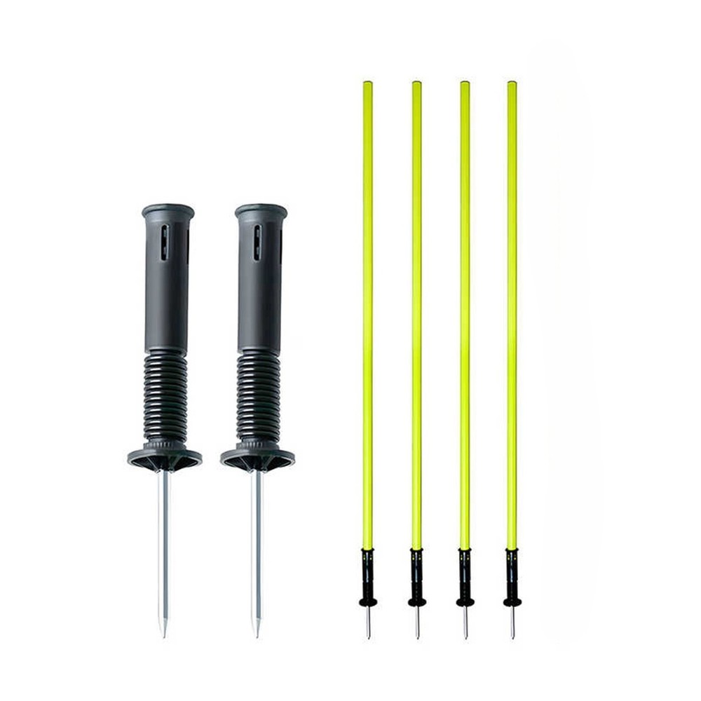 AKA Sports 4pc Agility Pole Set with Spike – 1 Meter/3.3Feet Height