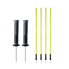 AKA Sports 4pc Agility Pole Set with Spike – 1 Meter/3.3Feet Height