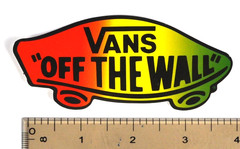 Vans Off The Wall 4 in x 1.875in Decal Classic Skateboard Assorted Designs