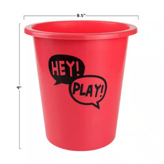 Giant Red and Blue Yard Pong Game for Whole Family with 12 Buckets, 2 Balls and