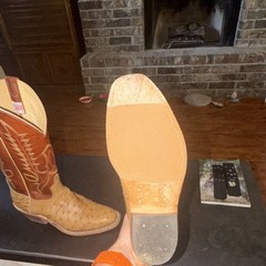 Andreson Bean, Outpost Western Wear. Umber & Briciato Ostrich. 9.5D