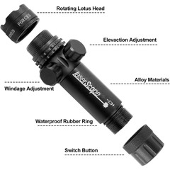 Bow Hunting Light Green Dot Laser Sight Tactical Scope Rail Mount 20mm Bracket