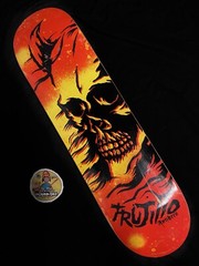 RARE Vintage Anti Hero Tony TNT Trujillo Horned Skull 2006 Skateboard Deck