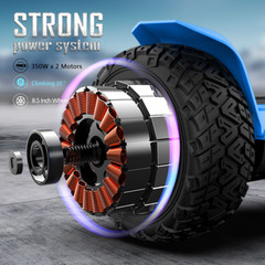 GYROOR Warrior Off Road Hoverboard Self Balancing Scooter w/ Bluetooth Speakers