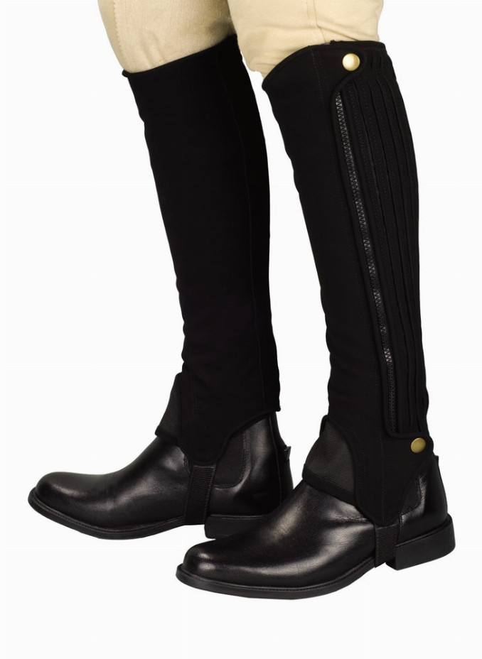 TuffRider Adult Grippy Nubuck Half Chaps Chocolate XL