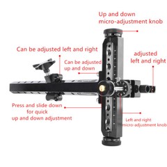 9″ Archery Recurve Bow Sight Adjustable Competition T Shape Shoot Hunting Target
