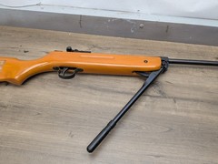 VINTAGE .177 CAL PELLET RIFLE BREAK BARREL UNMARKED, SHOOTS NICELY