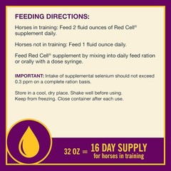 Farnam Red Cell Yucca Flavored Iron Mineral Rich Supplement For Horses 1 Gallon