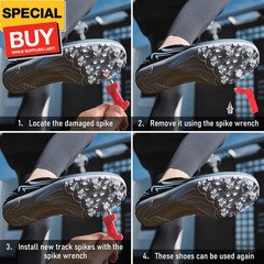 32PCS 1/4 Inch Track Spikes – Stainless Steel Pyramid Spikes for Track Shoes, Cr