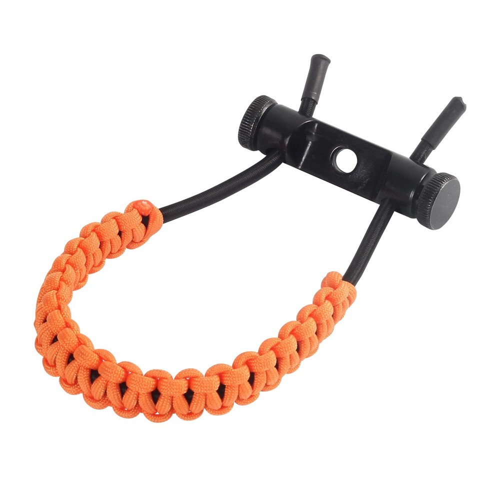 SOPOGER Archery Bow Wrist Sling Adjustable Hunting Strap Braided Orange