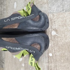 La Sportiva Cobra Eco Falcon Climbing Shoes Womens Sz 6.5 Brown Apple Green