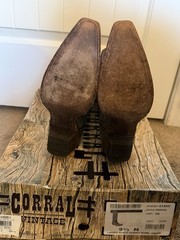 Corral Black-Purple Wing Cross Western Boots Women’s Size 9.5 – Worn Once