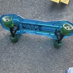 Razor RipStik Cruising Caster Board Skateboard, Blue with Green Wheels