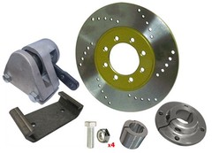 Mechanical Brake Kit 8″ Rotor, Caliper, & Bracket | 3/4″ & 1-1/4″ Bore Go Kart