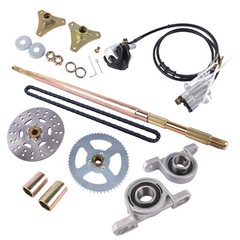Drift Trike Go Kart Rear Live Axle Kit, Sprocket & Hub, Brake Assembly ATV Quads