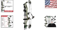 Ready to Hunt Compound Bow Kit for Adults – 0-70 lbs Draw Weight, No Bow Press