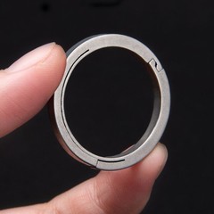 3PCS Titanium Key Rings Outer Dia. 17mm/22mm/25mm/32mm Openable Keyrings EDC