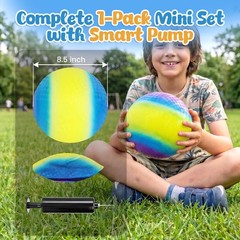 Playground with Pump – 8.5Inch Inflatable Bouncy Balls, Kickball Dodgeball Fo…