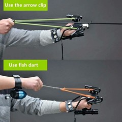 Professional Slingshot Wrist Rocket Slingshot w/ Laser Sight Hunting Shooting