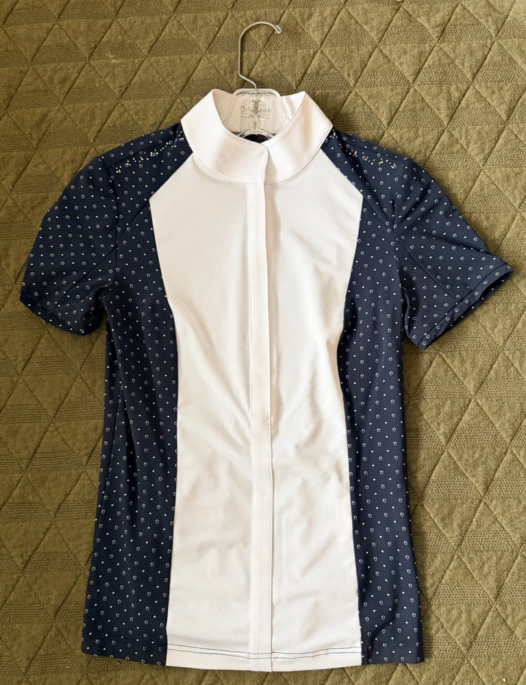 Samshield Gretta Short Sleeve Show Shirt – Navy/ White – XS