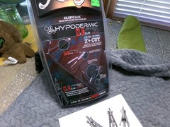 5 Rage Hypodermic mechanical Broadheads 100 Grain Slipcam + 3 unknown EUC