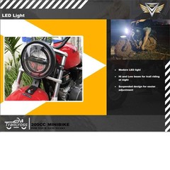 Gas Powered Mini Motorcycle Bike 200cc – Red